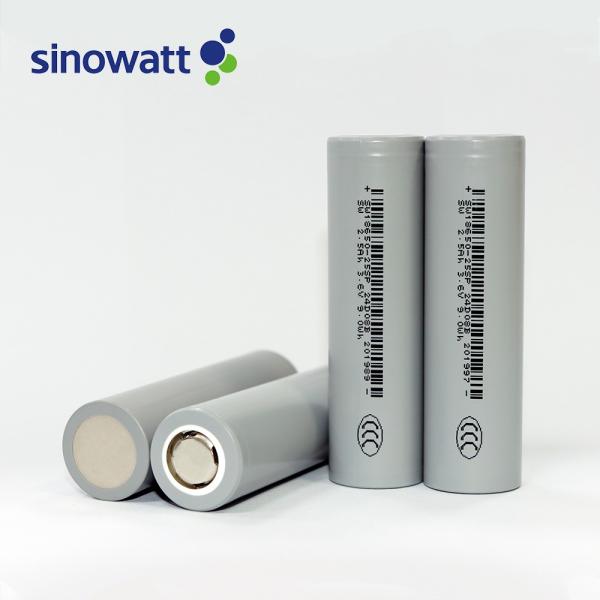 High Power Battery Sinowatt 18650 Rechargeable Battery Lithium Cell Li-ion 2500mah 3.6V Batteries 10C 8C Discharge 18650