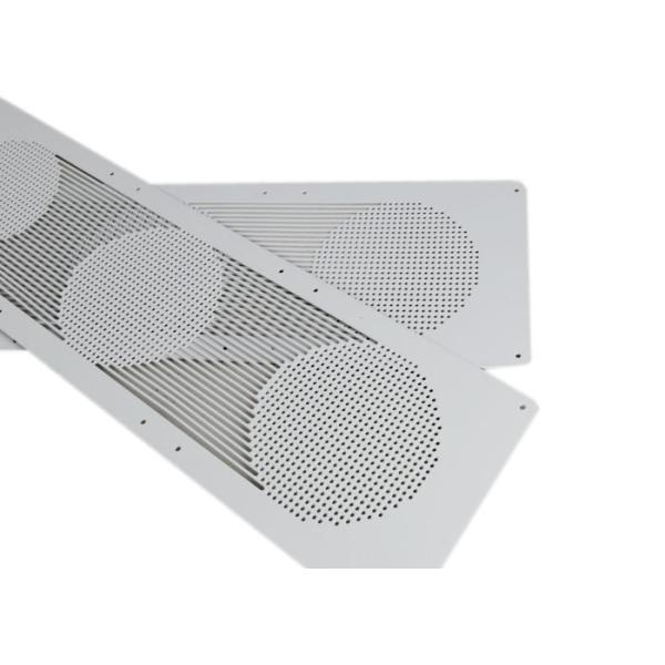 Galvanized White Speaker Grill 1.5mm Peforated Metal Mesh