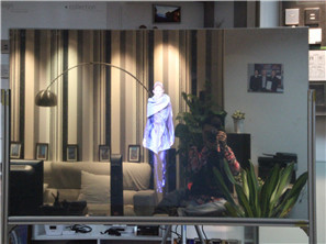 Зеркало/контраст 800:1 толщины дисплея 130ум проекции 3Д черноты задний голографический