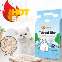 Des déchets pour chats à base de tofu à base de fibres de soja Blanc Déchets pour chats écologiques