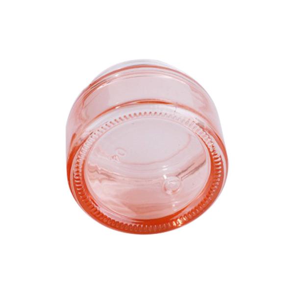 El ojo de MSDS EMC bate los envases vacíos rojos de la crema de cara de la granada de cristal cosmética de los tarros