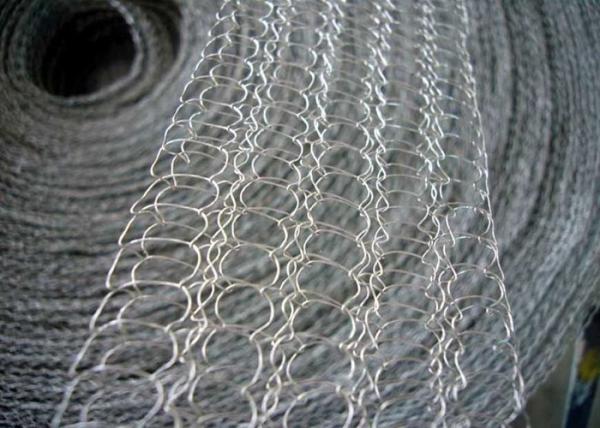 Stainless Steel Knitted Wire Mesh 0.10mm -0.45mm Wire Diameter
