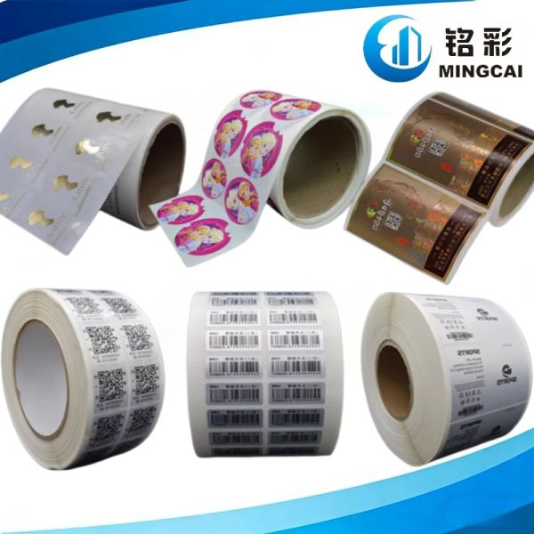 Custom Self Adhesive Roll Stickers with Waterproof Printing and Custom Die-Cut Shape Using Eco-Friendly Ink