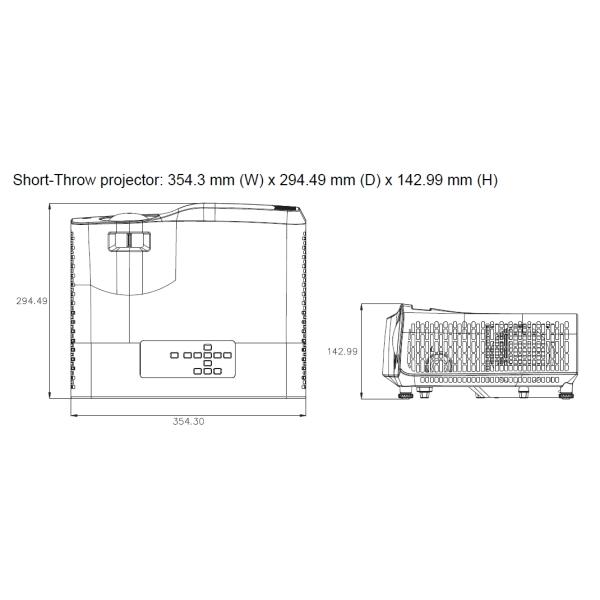3800 Lumen DLP Laser Projector Short Throw Projector For Home Cinema
