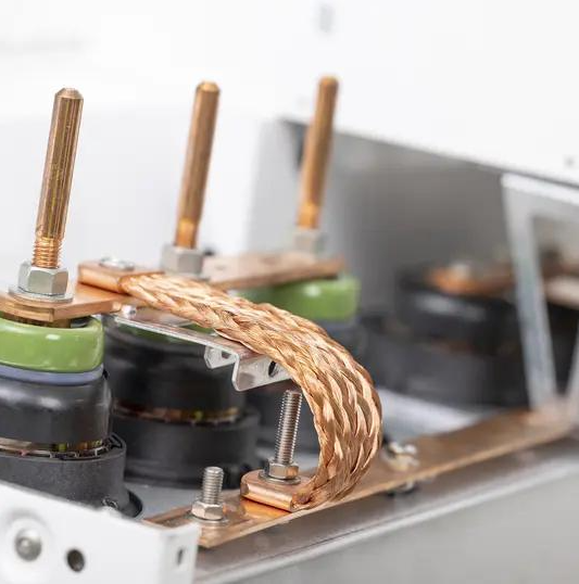Braid Flexible Copper Grounding Straps For Switchgear Transformer And Generator