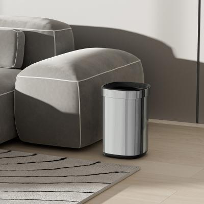 Estrutura rectangular Abre o caixote de lixo, a lata de lixo, o aço inoxidável doméstico