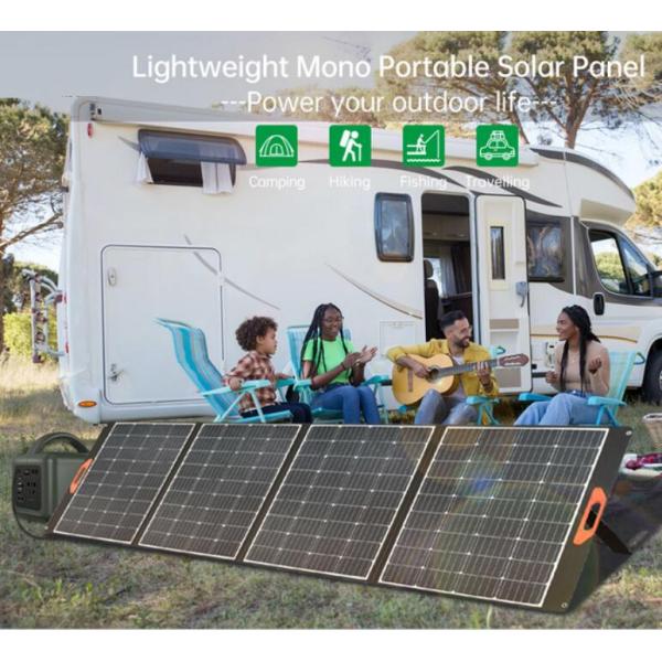 200W mono célula solar de la eficacia portátil plegable de los paneles solares el 22% con salida del USB