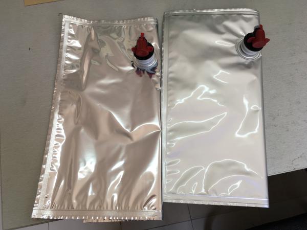 3 l Juice Flexible Alu Foil Bag Bib Aseptic Bag For Milk , Egg Liquid , Mayonnaise