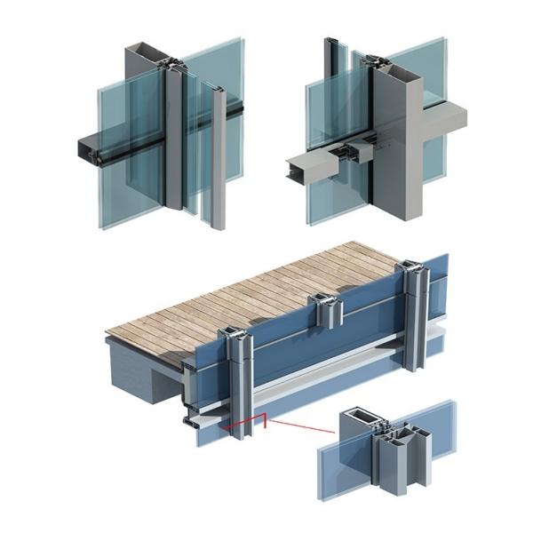 Двойной серебряный низко--Э фильм покрытия застеклил офисные здания ненесущей стены Фаçаде изготовленной в Ручк системы стеклянные