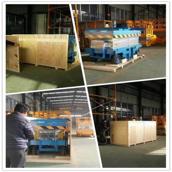 High Altitude Climbing Truck 12m Hydraulic Scissor Lift Platform