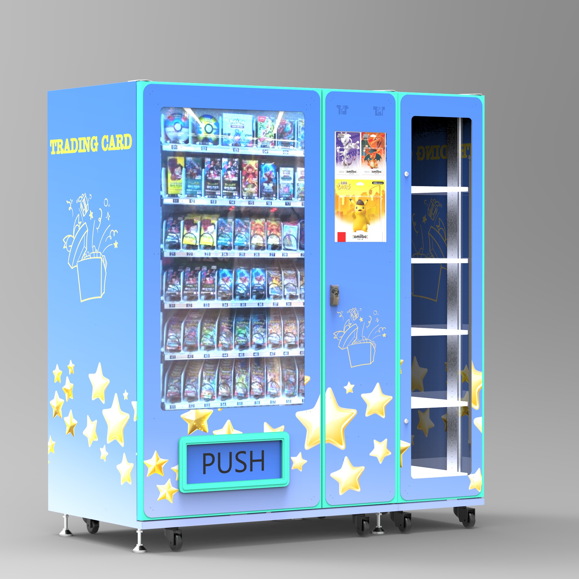 ZD Combo Me Smart Locker Touch Screen Vending Machine Lift Coin QR Code Token Credit Card Vendor Machine for Shopping Malls