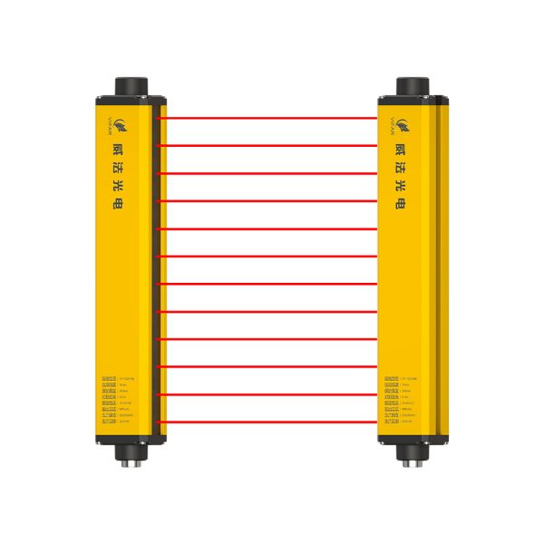 Protector de seguridad para resguardo de máquinas con cortina de luz personalizable 200mA DC 32V IP54