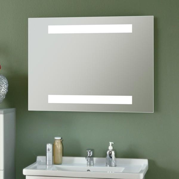 Hôtel maison chambre à coucher salle de bain sécurité mur monture rectangulaire haut miroir LED éclairé