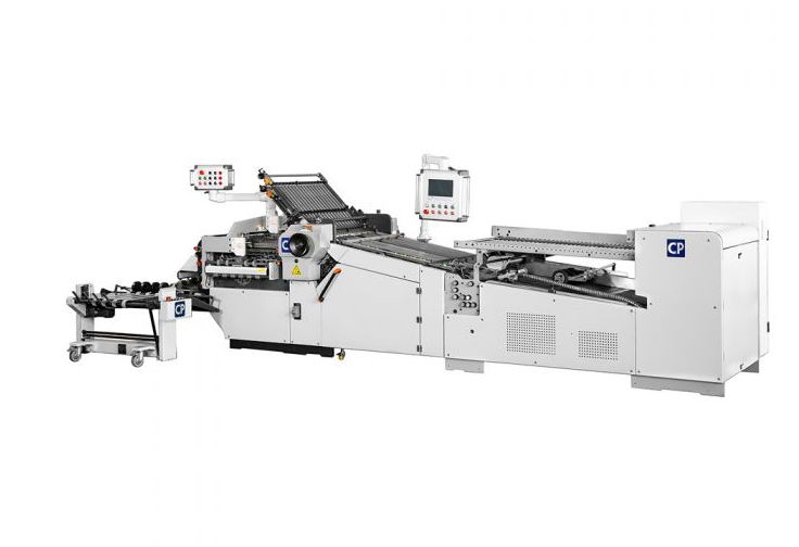 CP Round Pile Folding Machine suitable for medium large runs featuring nonstop operation and processing of pre folded perforated papers