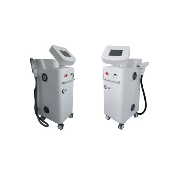 2000W Two Handles SHR Hair Removal Machine / Yag Laser tattoo removal Machine