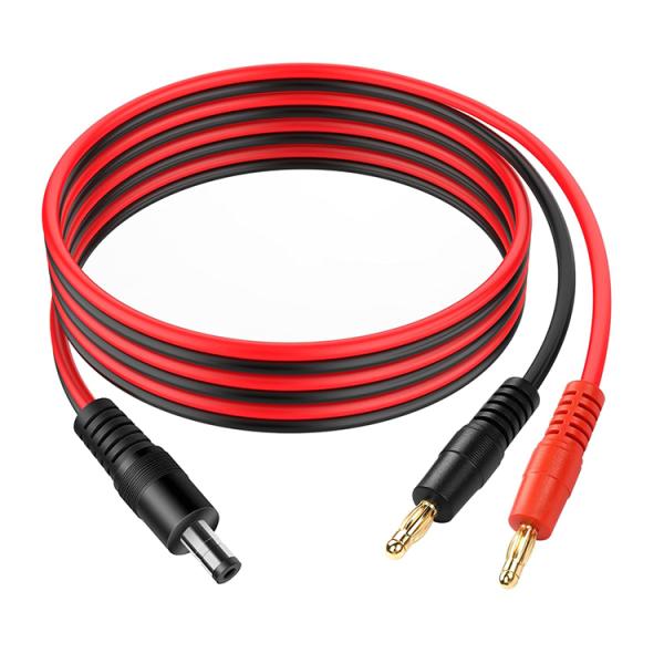12v DC 5,5 mm x 2,1 mm Cable de prise de banane de 4 mm