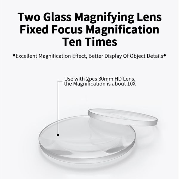 Portable Foldable Zoom Magnifier Lightweight for Newspaper Reading Jewelry Appraisal