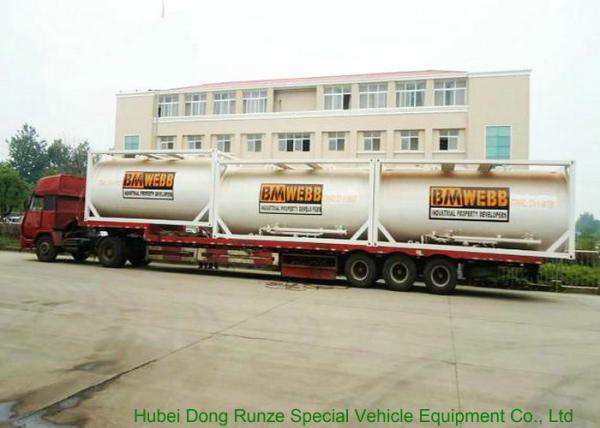 20FT Bulk Cement Tank Containers 20000L -  22500L With Carbon Steel Frame