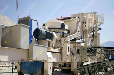 plantas 26.2-54.6T de esmagamento portáteis estáveis que ajustam a escala 4-54mm C.S.S