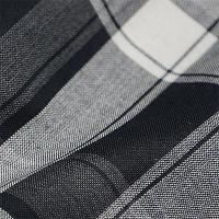 tela quadriculado preto e branco material do blazer do teste padrão de pano do terno 230gsm