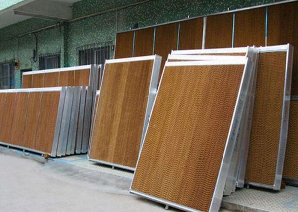 Non Toxic Greenhouse Cooling System , Evaporative Honeycomb Cooling Pad