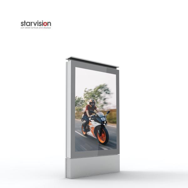Plaza Subway Floor Standing Outdoor Digital Totem Double Sided