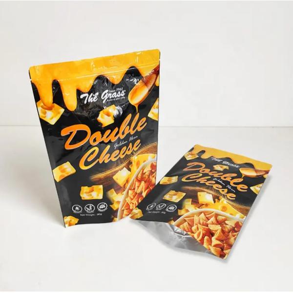 Custom Printing Heat Sealable Corn Snack Packaging Bag Plastic Laminate AL Food Packaging Stand Up Pouch