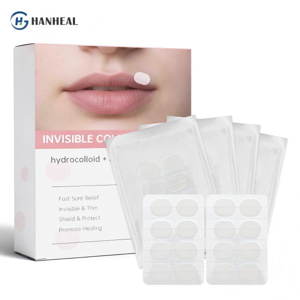 Tea Tree Oil Waterproof Hydrocolloid Cold Sore Patch Natural Ingredient 8 Dots/Sheet
