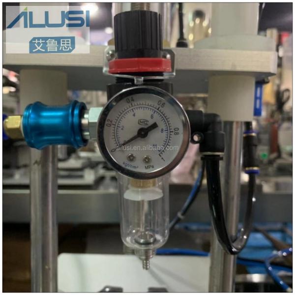 Perfume a imprensa semi automática operada inteiramente pneumática Machi do colar da garrafa de vidro do pulverizador da imprensa do colar do perfume da mão da indústria