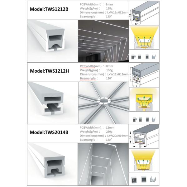 Гибкая трубка 12×12mm силикона СИД для неонового ODM OEM светов СИД