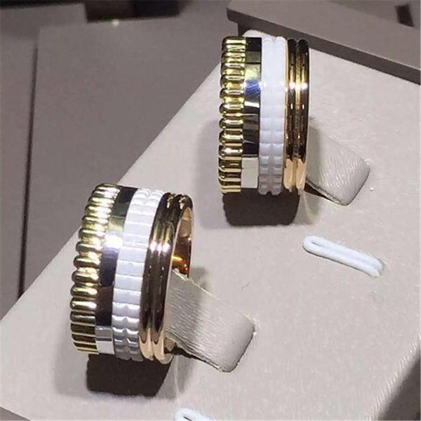 Jewelry factory in Shenzhen, China Br wide ring 18k white gold yellow gold rose gold  ring  Luxury jewelry factory