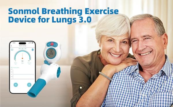 App Connectivity Breathing Trainer Device Lung Exerciser OEM Logo