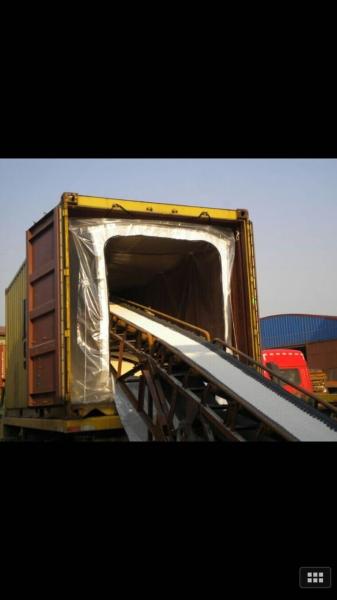 Conveyor belt loading PP Woven Container Liner Bag For foods like soybean , malt ,corn,  rice,grain, wheat, barley