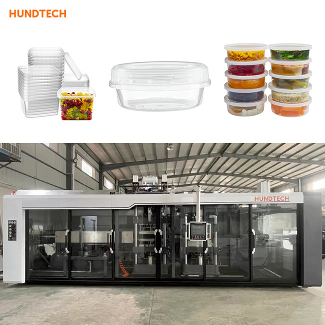 Пластмасовый контейнер обеда биодеградации 2mm делая машину Pvc Thermoforming машины
