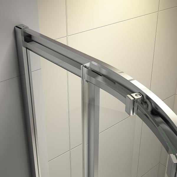 KPN-E002 6m m moderó recinto de la esquina curvado cuarto de baño de la ducha de la prenda impermeable del vidrio 900x900x1900, la ducha y recintos del baño