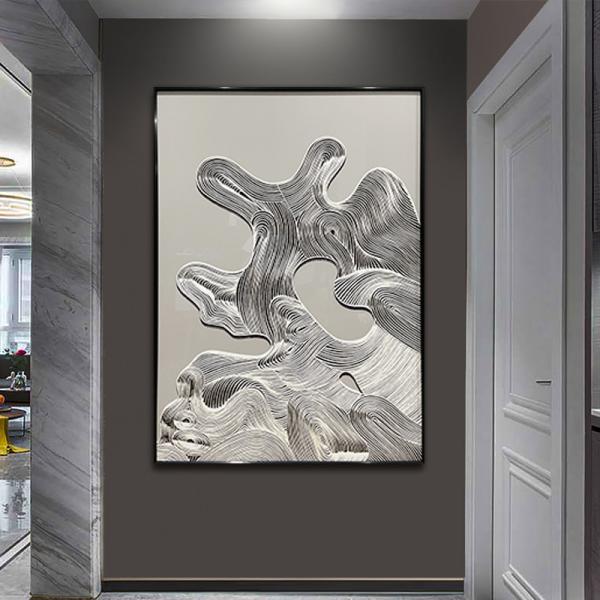 LANDSCAPE Subjects Home Decorative Relief Geometryczny Painting Wall Art 3D Abstract Texture Mural Hand Painted Knife Oil Painting