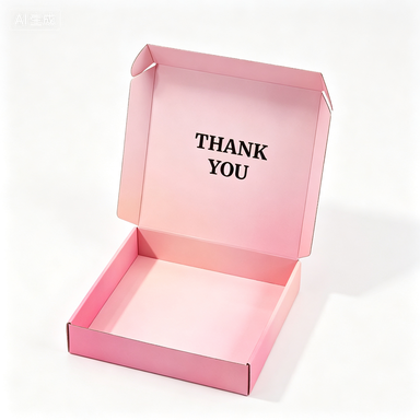 Recyclable Corrugated Carton Box Gift Packaging Box UV Coating Gold Foil