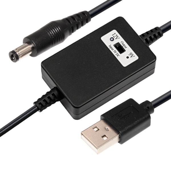 5V to 12V DC-DC Step Up Converter Cable for USB Power Supply