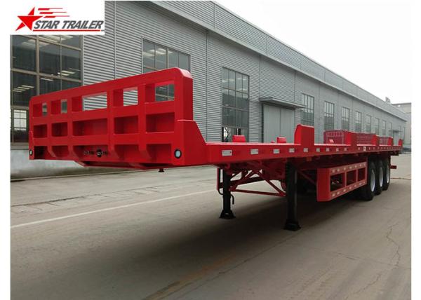 Heavy Equipment Transport Drop Deck Semi Trailer Manually Operated Or Hydraulic Type