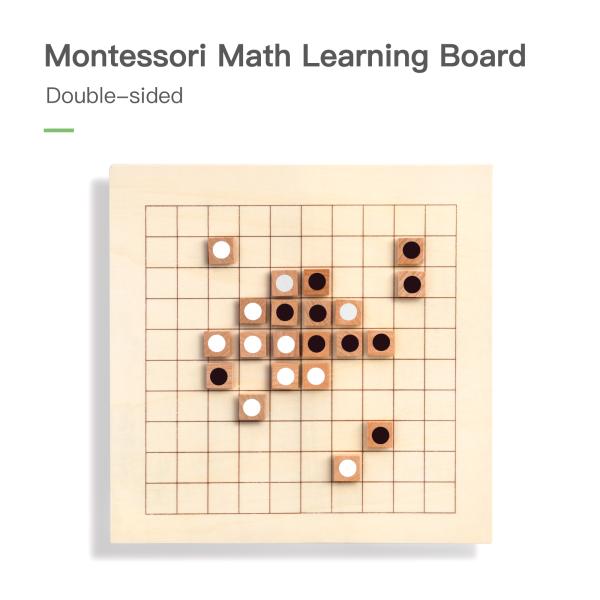 Montessori Educational 	Wooden Math Toy For Preschool Counting Number