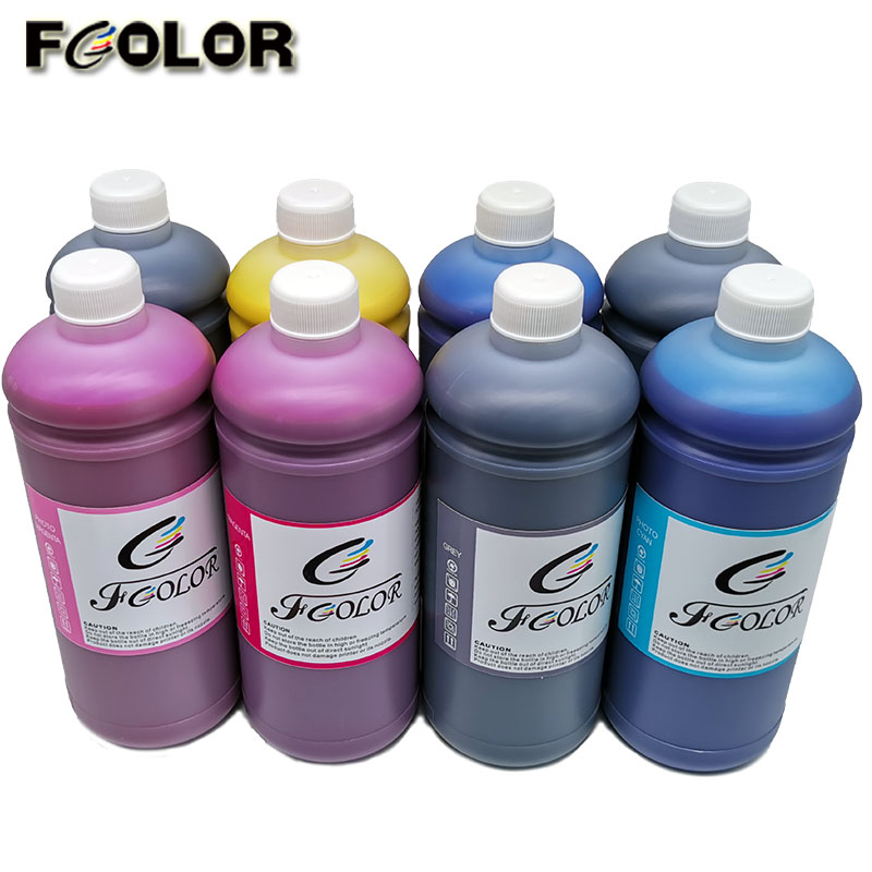 FCOLOR Water Based Pigment Ink for L1800 L800 T50 1390 T60 1400 Inkjet Printers Digital Printing Certificate MSDS