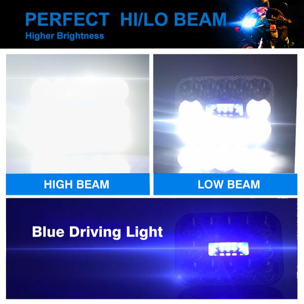 Универсальный мотоциклет Встроенный светодиодный фары DC12V 45W 4500LM