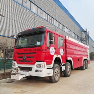 HOWO 12 Wheels 8X4 Water Rescue Fire Truck 351hp-450hp Fire Engine Fire Truck