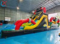 Fourniturs Cours d'obstacles gonflables Zone dangereuse Jeux thématiques Château de saut