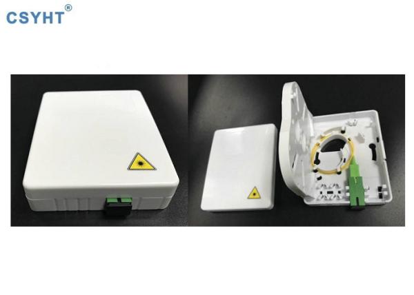 MM SM 4c ABS FTTH Termination Box 2 SC LC Duplex Iso9001 Wall Mounted