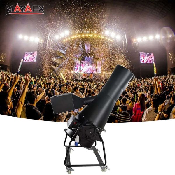 1000W Power Electric Fan Color Paper Machine with 8-12m  Height and Adjustable Spray Angle for Atmospheric Effects