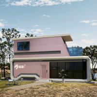 Casa cápsula inteligente de cartón integrado de cristal de carbono para construcción inteligente