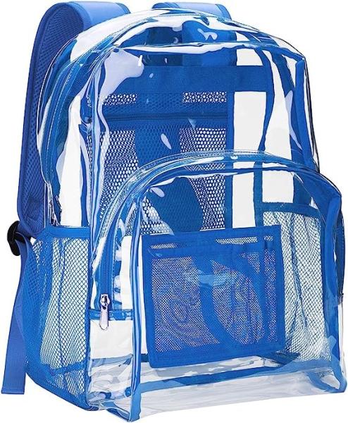 Transparent Clear Backpack See Through Security Clear Backpack Heavy Duty Backpack For Work