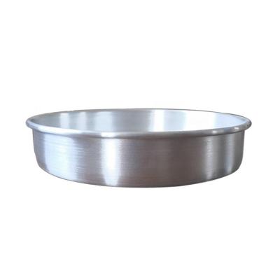 Prato de bolo de base fixa redonda de alumínio de 9*2 polegadas Ferramentas de bolo Forma de queijo Forma de bolo