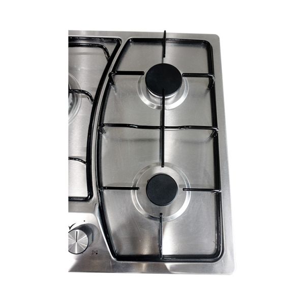 5 Burner Stainless Steel NG LPG Gas Cooktop Supplier Electric Built In Kitchen Stove With Metal Knobs ECO-S5701